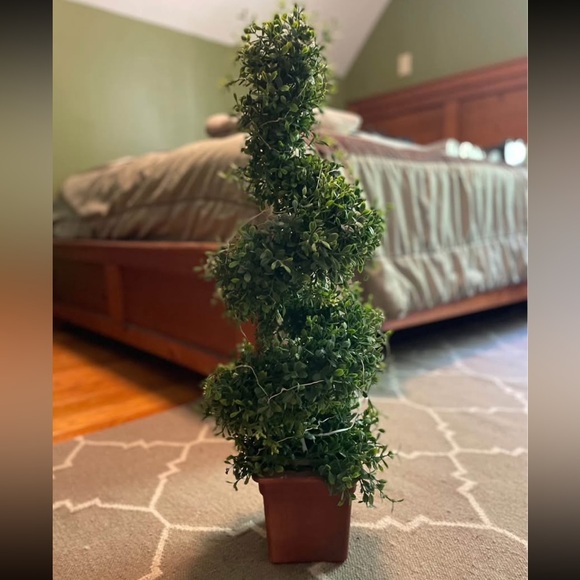 30” Spiral Potted Artificial Tree with Lights - Picture 1 of 5
